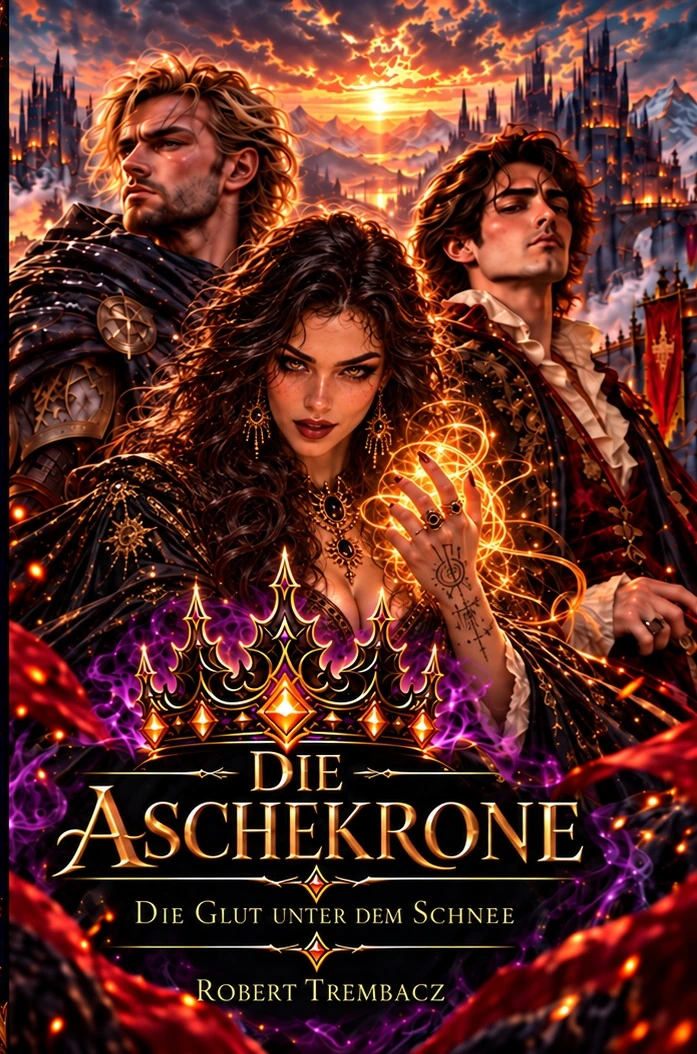 Offizielles Buchcover Die Aschekrone – Die Glut unter dem Schnee, Band 1