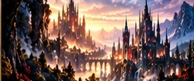 Fantastische Burglandschaft