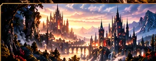 Fantastische Burglandschaft
